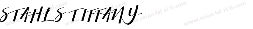 STAHLS TIFFANY字体转换